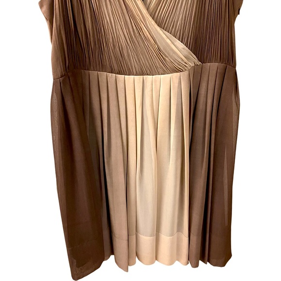 TALBOTS Cocktail Dress Women’s Plus SIZE 18W Ombre Sleeveless Front/Back V-Neck - Picture 4 of 8